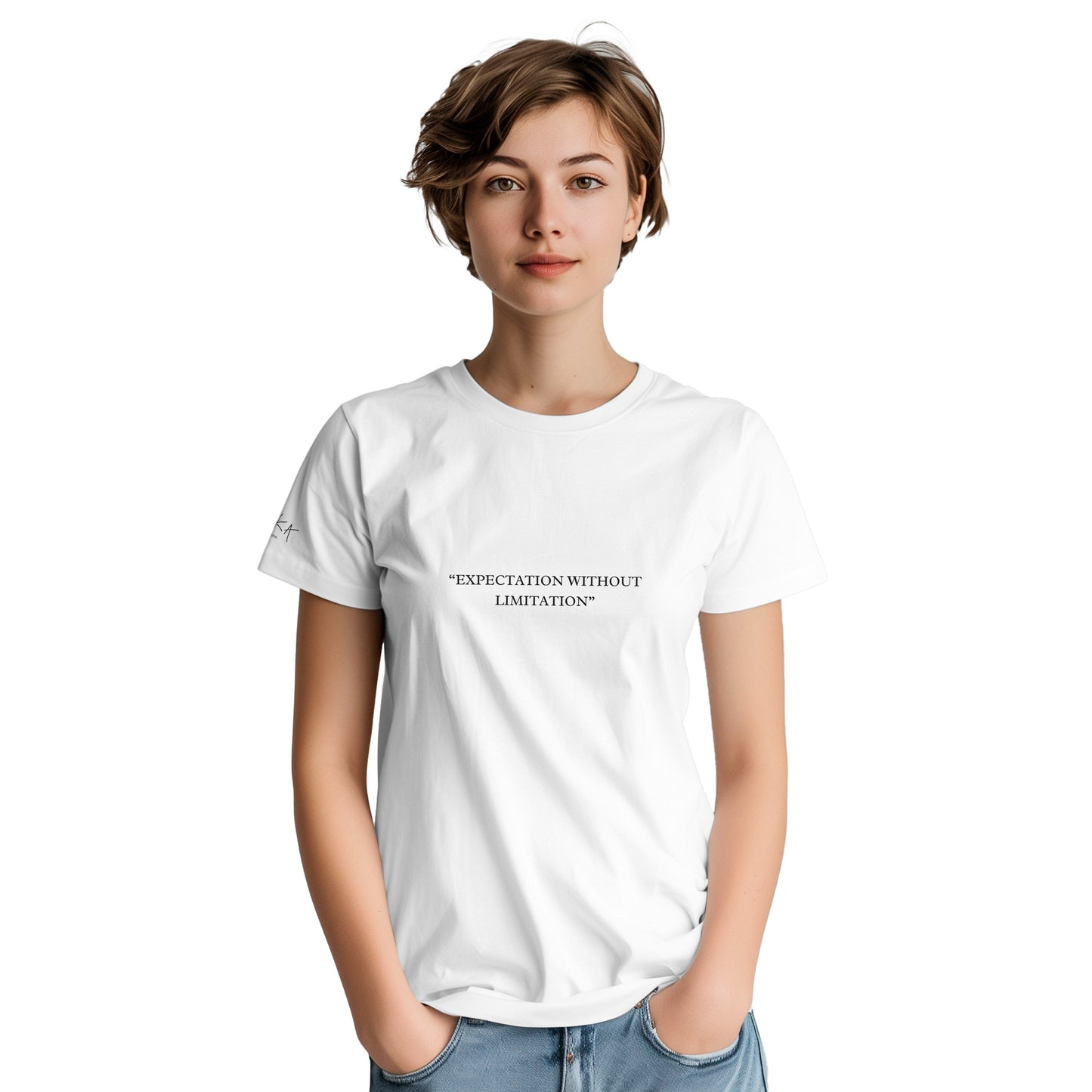 Designer Mark “Expectation without Limitation” Heavyweight Unisex Crewneck T-shirt | Gildan® 5000