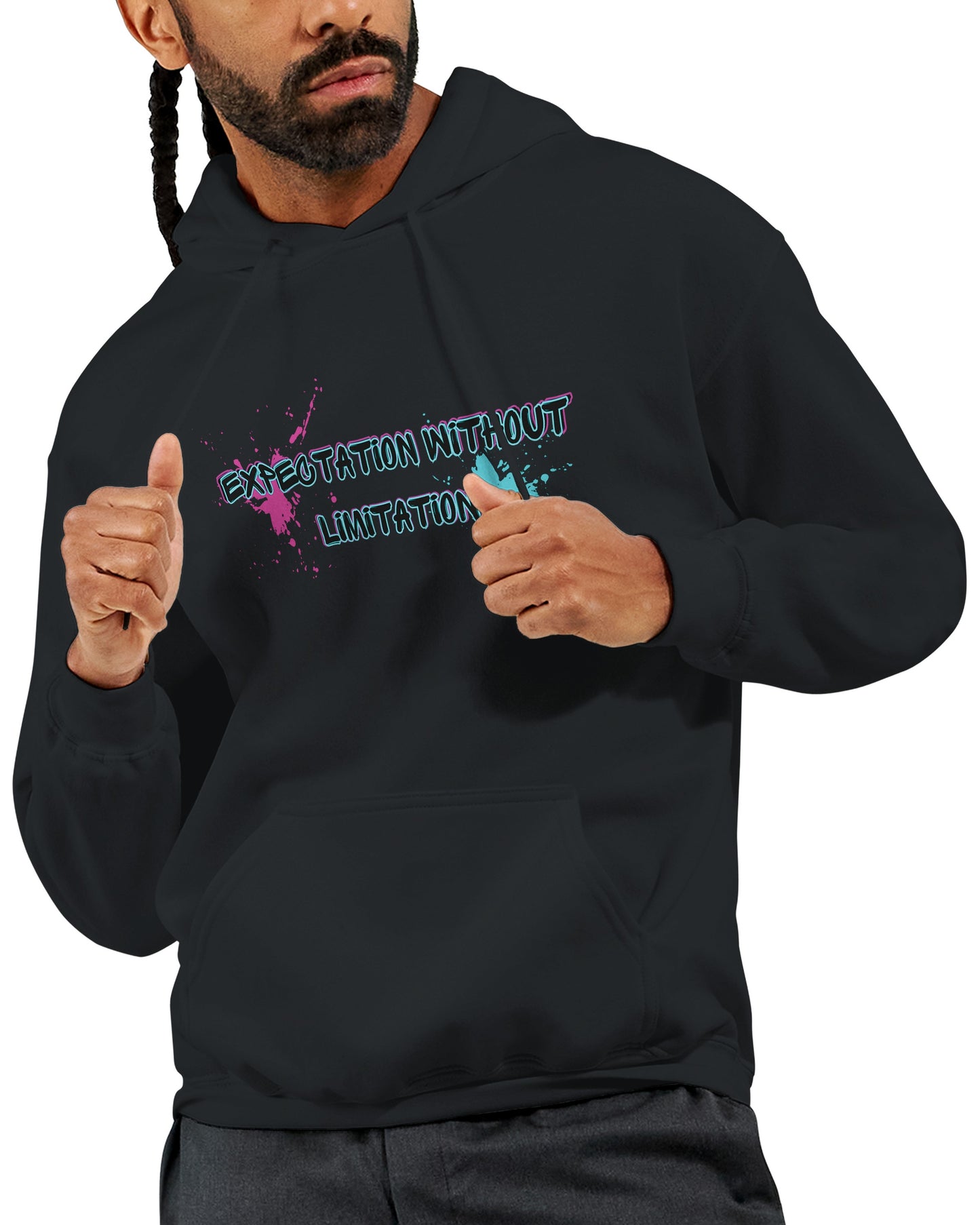 “EXPECTATION WITHOUT LIMITATION” Motivational Classic Unisex Pullover Hoodie | Gildan® 18500